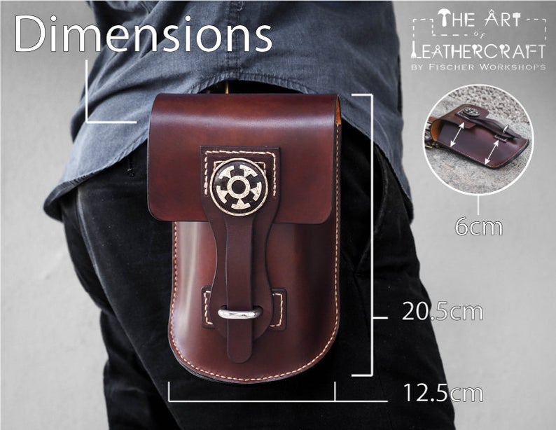 图片[2]-手工皮具图纸 腰包fw004-皮艺果手工皮具图纸