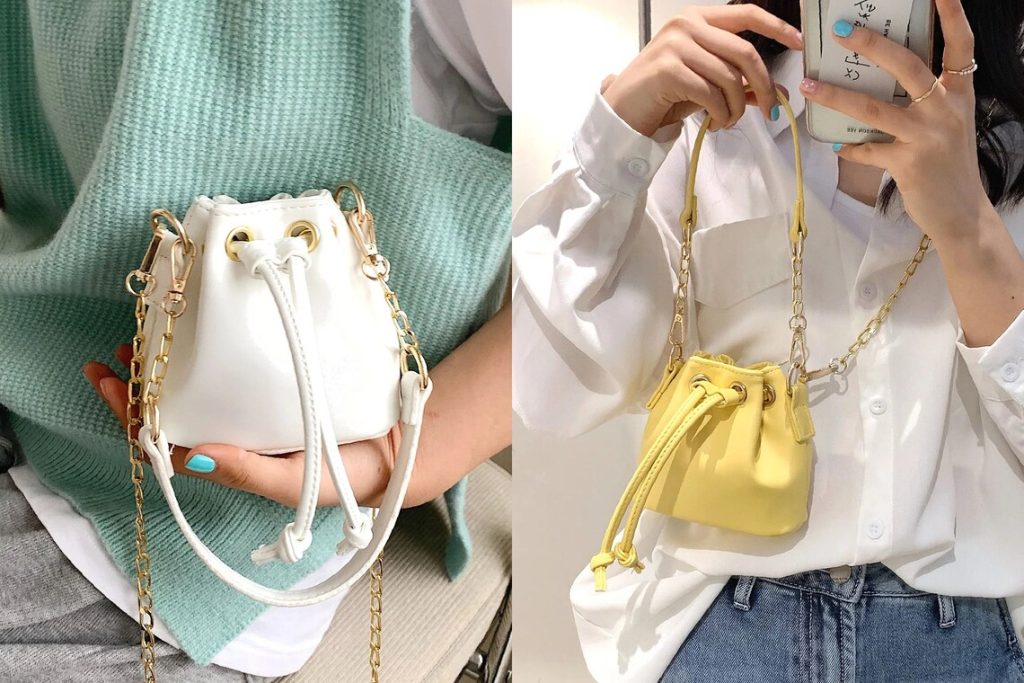 图片[1]-手工皮具图纸 抽绳包ld005-皮艺果手工皮具图纸