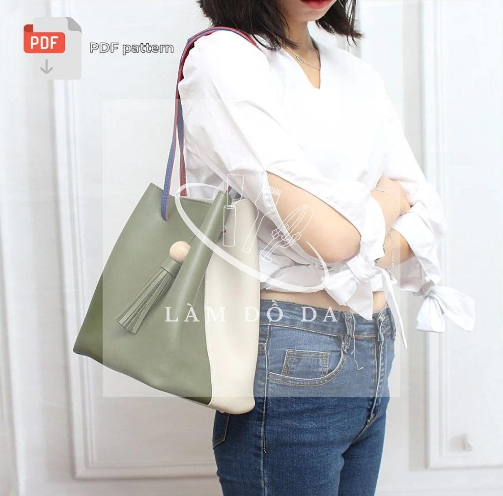 图片[1]-手工皮具图纸 挎包ld006-皮艺果手工皮具图纸