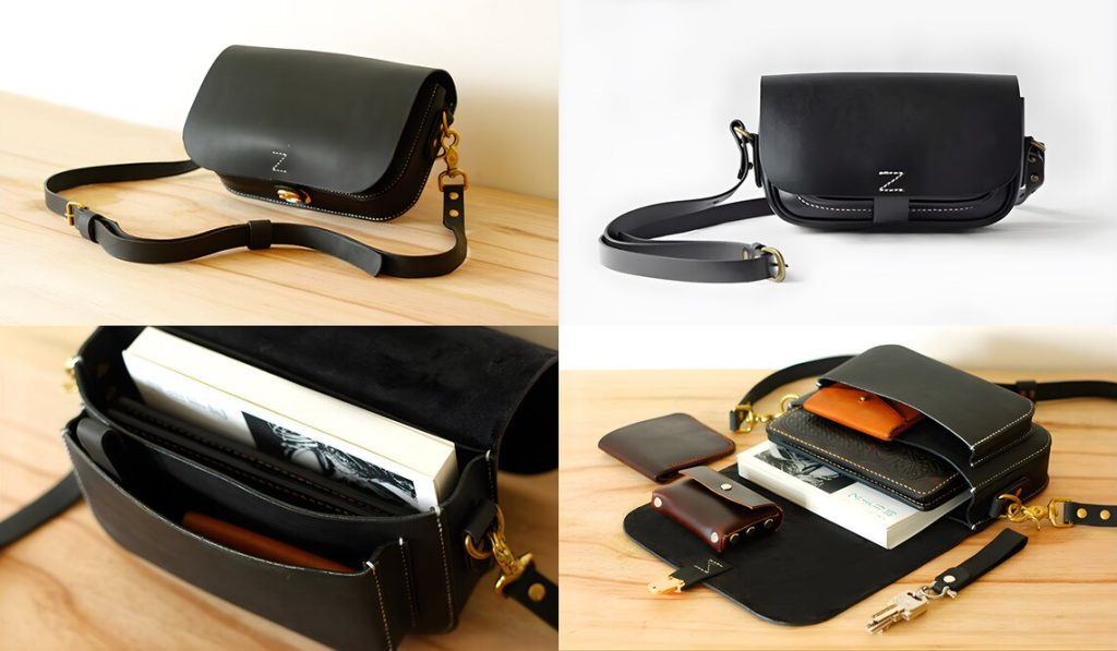 图片[2]-手工皮具图纸 挎包ld008-皮艺果手工皮具图纸