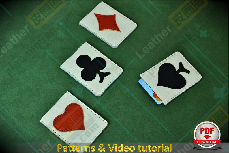 图片[3]-手工皮具图纸 牌九ld001-皮艺果手工皮具图纸