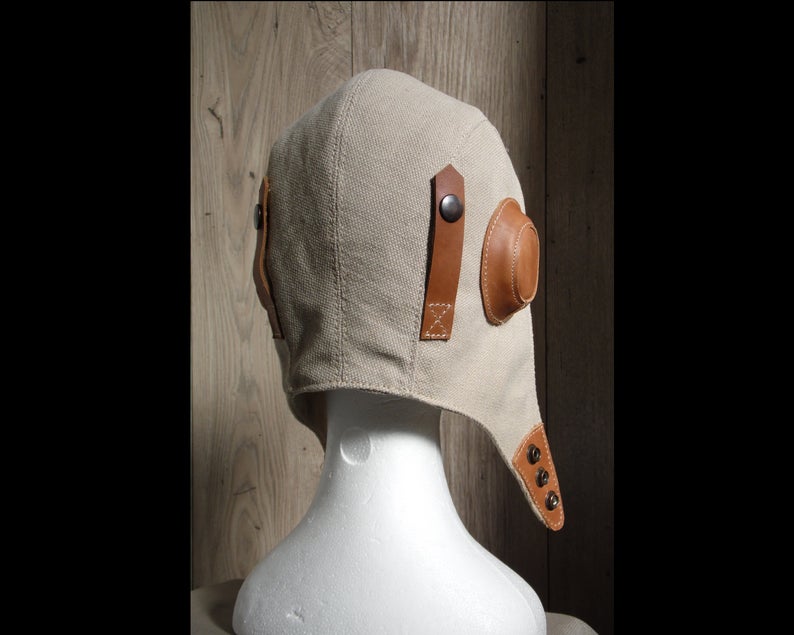 图片[2]-手工皮具图纸 飞行员帽ld003-皮艺果手工皮具图纸