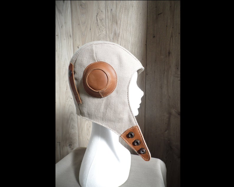 图片[3]-手工皮具图纸 飞行员帽ld003-皮艺果手工皮具图纸