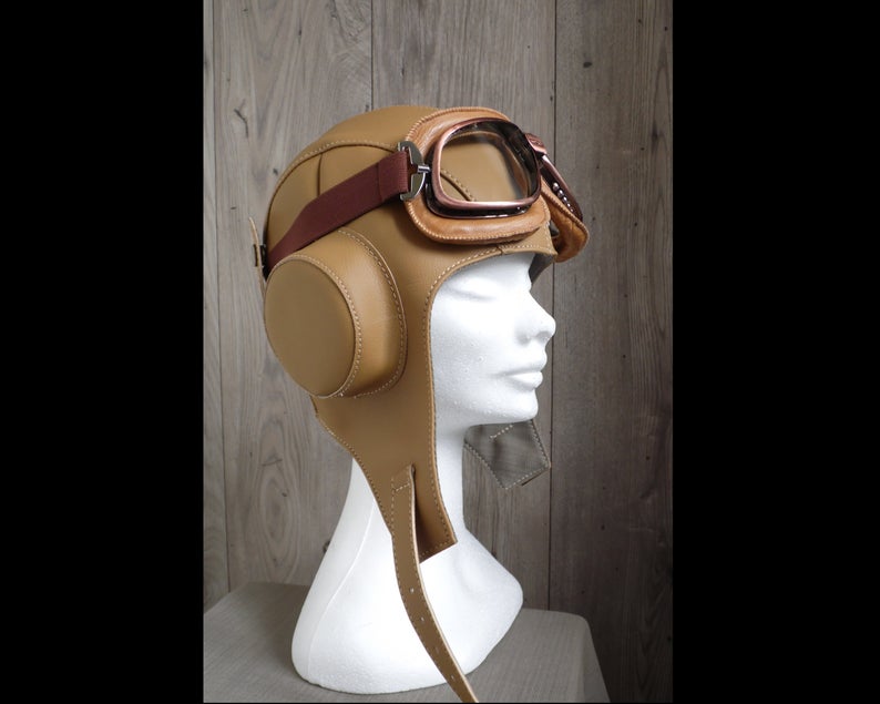 图片[2]-手工皮具图纸 飞行员帽ld004-皮艺果手工皮具图纸