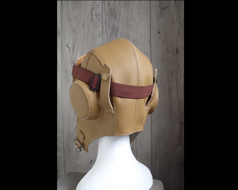 图片[3]-手工皮具图纸 飞行员帽ld004-皮艺果手工皮具图纸