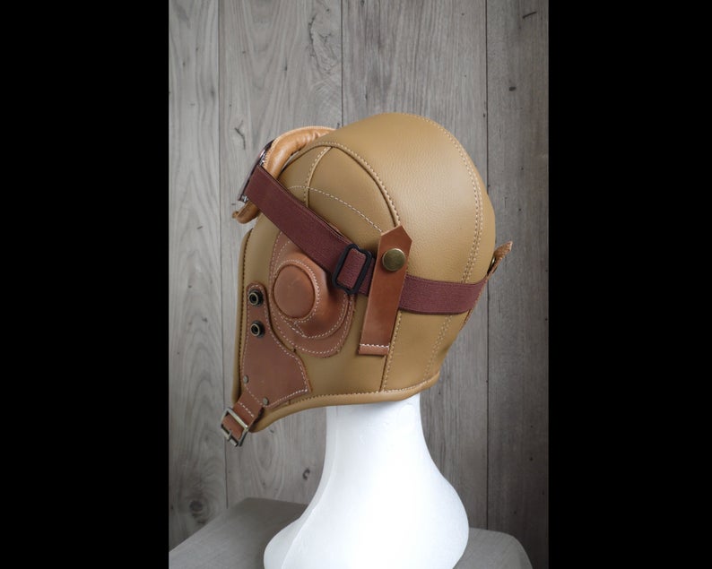 图片[3]-手工皮具图纸 飞行员帽ld005-皮艺果手工皮具图纸