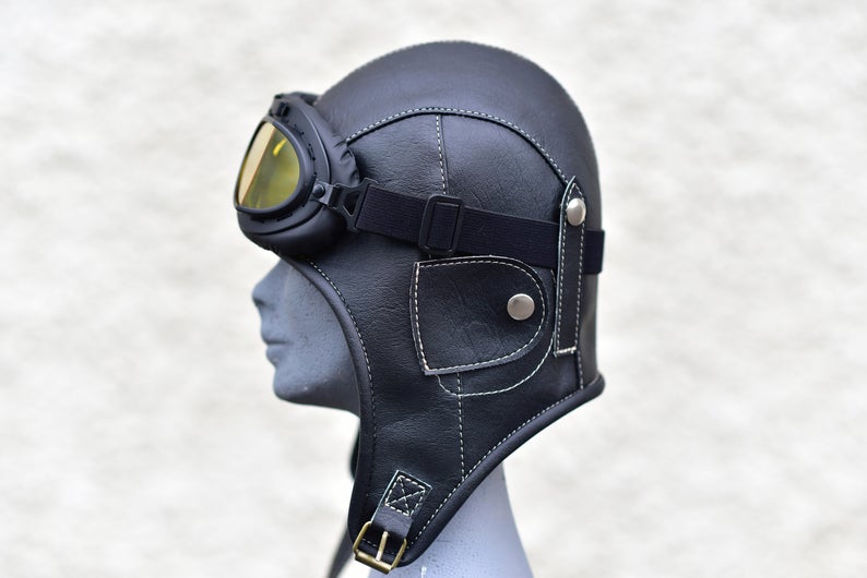 图片[3]-手工皮具图纸 飞行员帽ld006-皮艺果手工皮具图纸