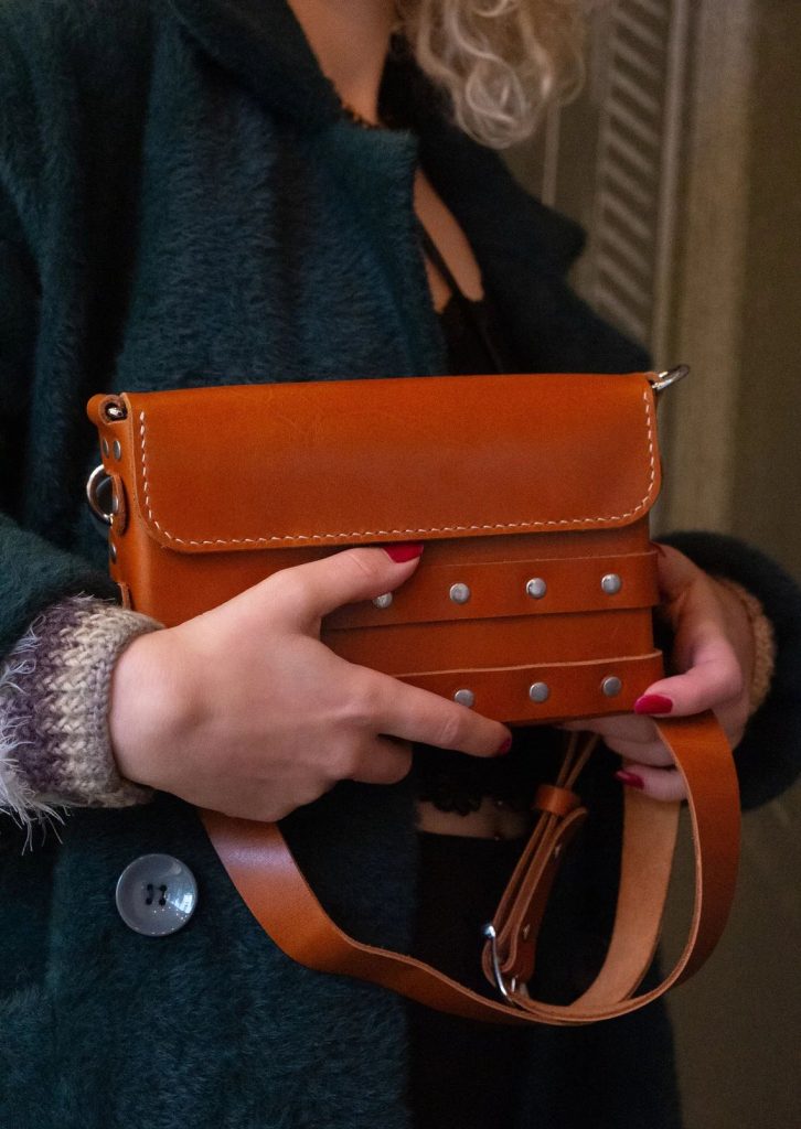 图片[1]-手工皮具图纸 挎包md006-皮艺果手工皮具图纸