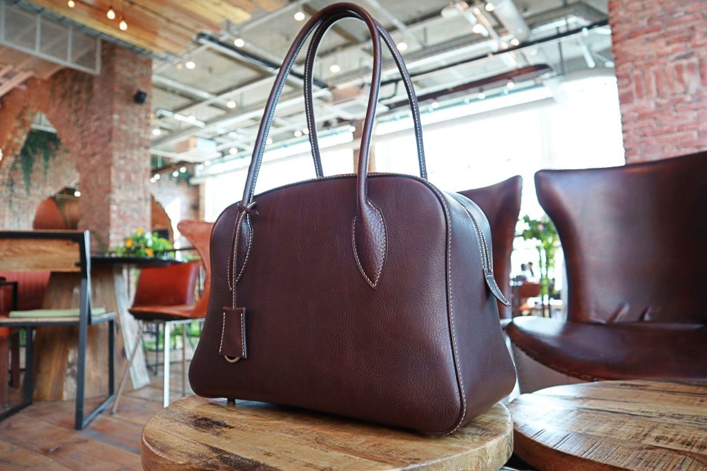 图片[1]-手工皮具图纸 手提包h001-皮艺果手工皮具图纸