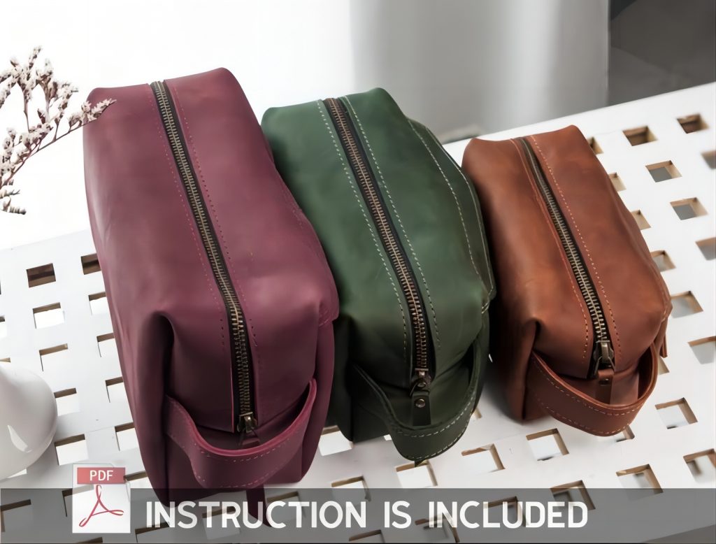 图片[1]-手工皮具图纸  手拿包tu003-皮艺果手工皮具图纸