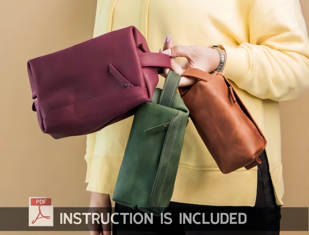 图片[2]-手工皮具图纸  手拿包tu003-皮艺果手工皮具图纸