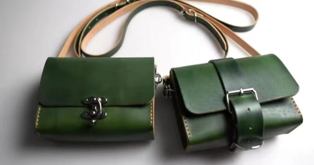 图片[1]-手工皮具图纸 挎包qt001-皮艺果手工皮具图纸