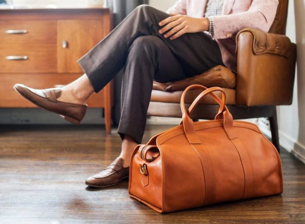 图片[1]-手工皮具图纸 旅行包ro005-皮艺果手工皮具图纸