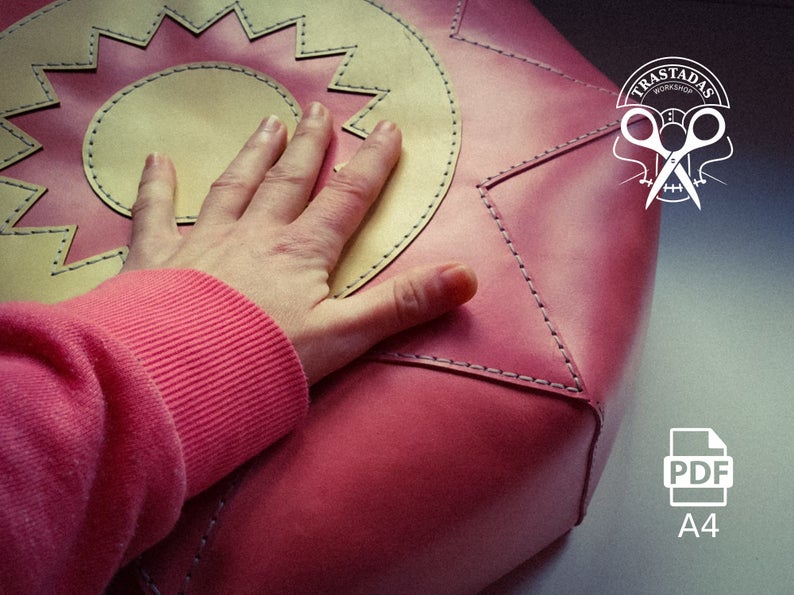 图片[2]-手工皮具图纸 懒人沙发tw005-皮艺果手工皮具图纸