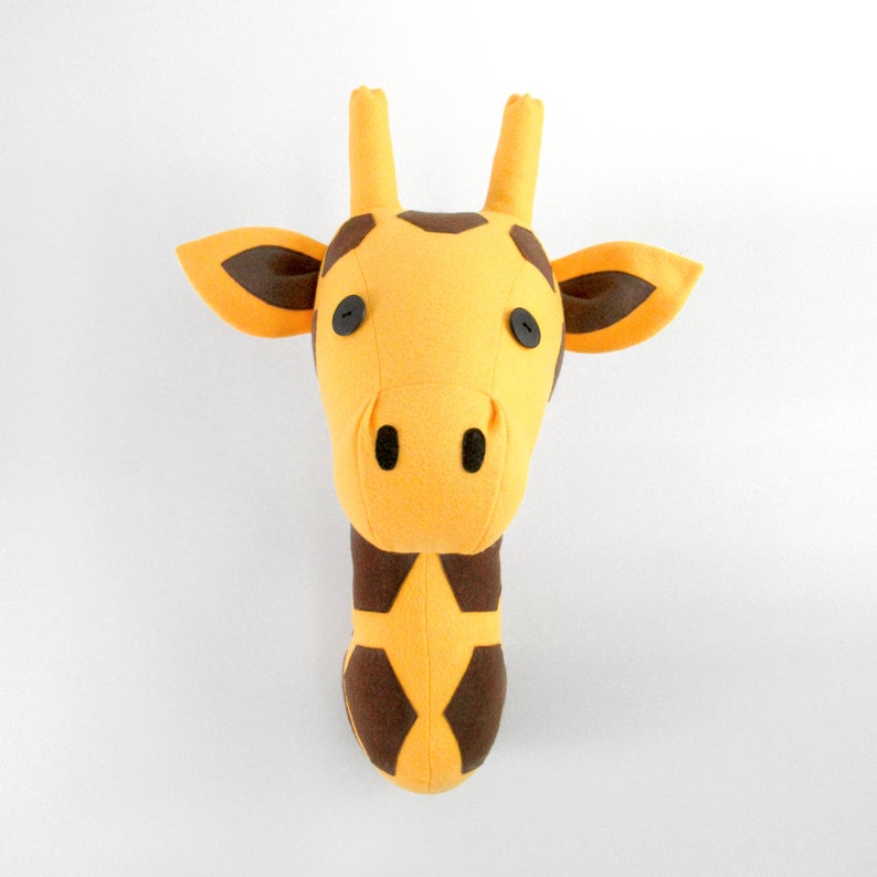 图片[2]-手工皮具图纸 长颈鹿玩偶-皮艺果手工皮具图纸