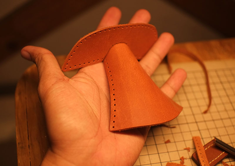 图片[6]-复活节岛耳机支架制作过程-DIY手工帖子圈子-皮具教程-皮艺果手工皮具图纸