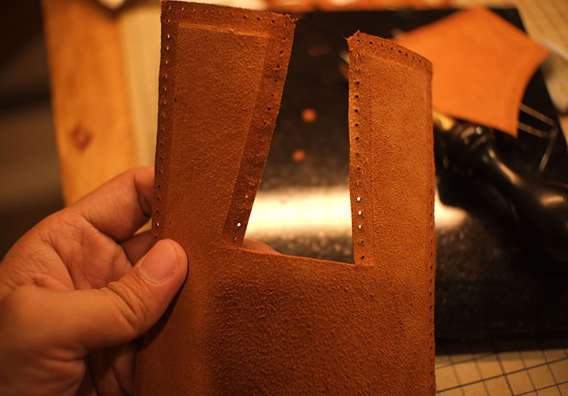 图片[7]-复活节岛耳机支架制作过程-DIY手工帖子圈子-皮具教程-皮艺果手工皮具图纸