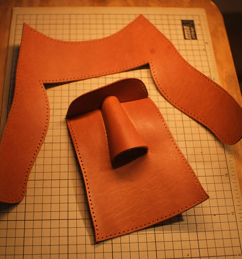 图片[12]-复活节岛耳机支架制作过程-DIY手工帖子圈子-皮具教程-皮艺果手工皮具图纸