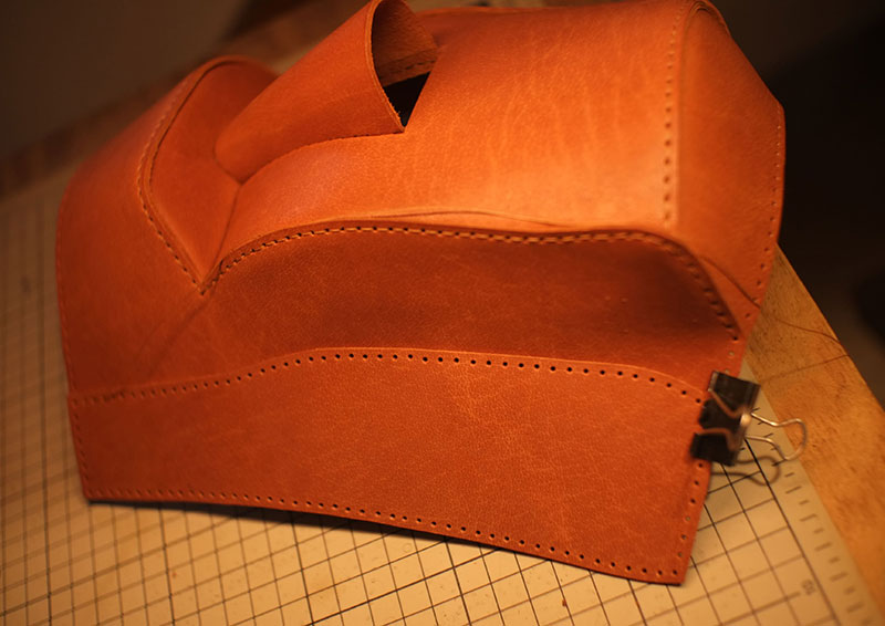 图片[16]-复活节岛耳机支架制作过程-DIY手工帖子圈子-皮具教程-皮艺果手工皮具图纸