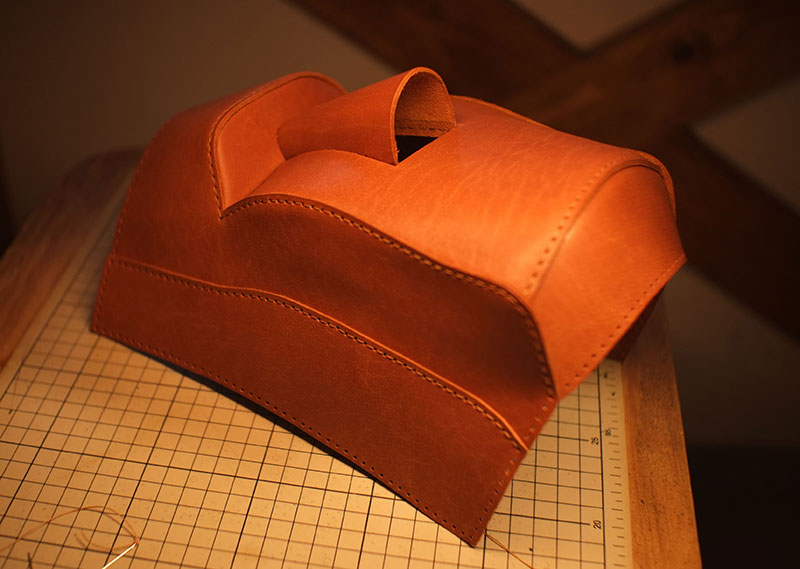 图片[17]-复活节岛耳机支架制作过程-DIY手工帖子圈子-皮具教程-皮艺果手工皮具图纸