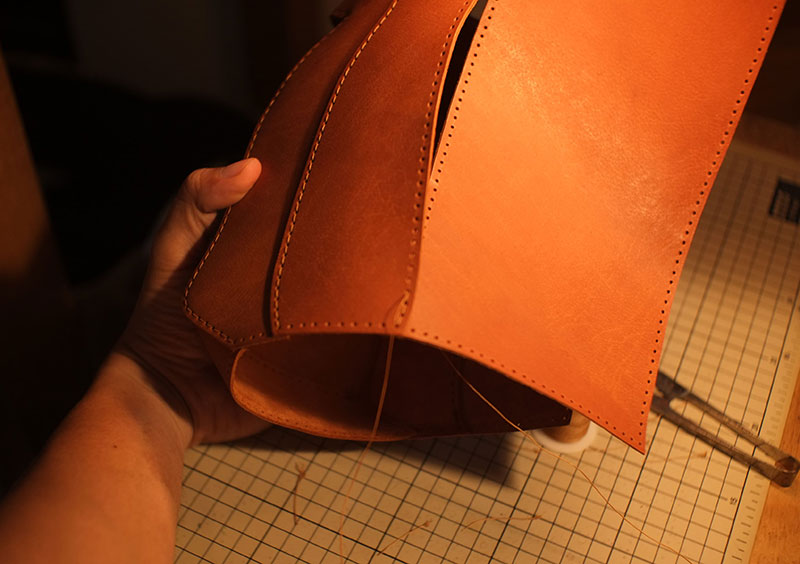 图片[19]-复活节岛耳机支架制作过程-DIY手工帖子圈子-皮具教程-皮艺果手工皮具图纸