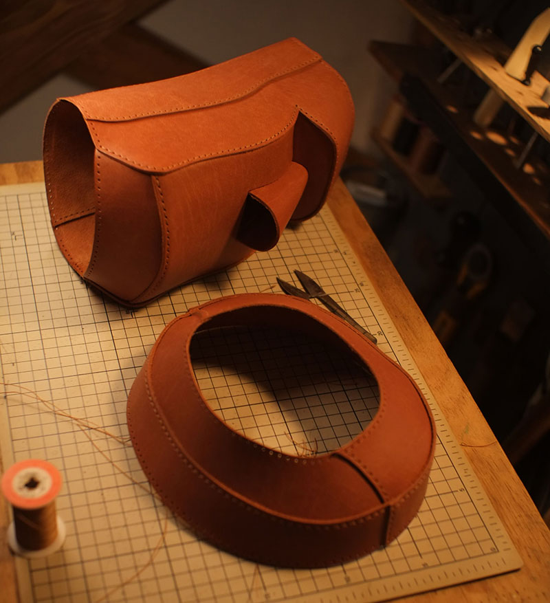 图片[25]-复活节岛耳机支架制作过程-DIY手工帖子圈子-皮具教程-皮艺果手工皮具图纸