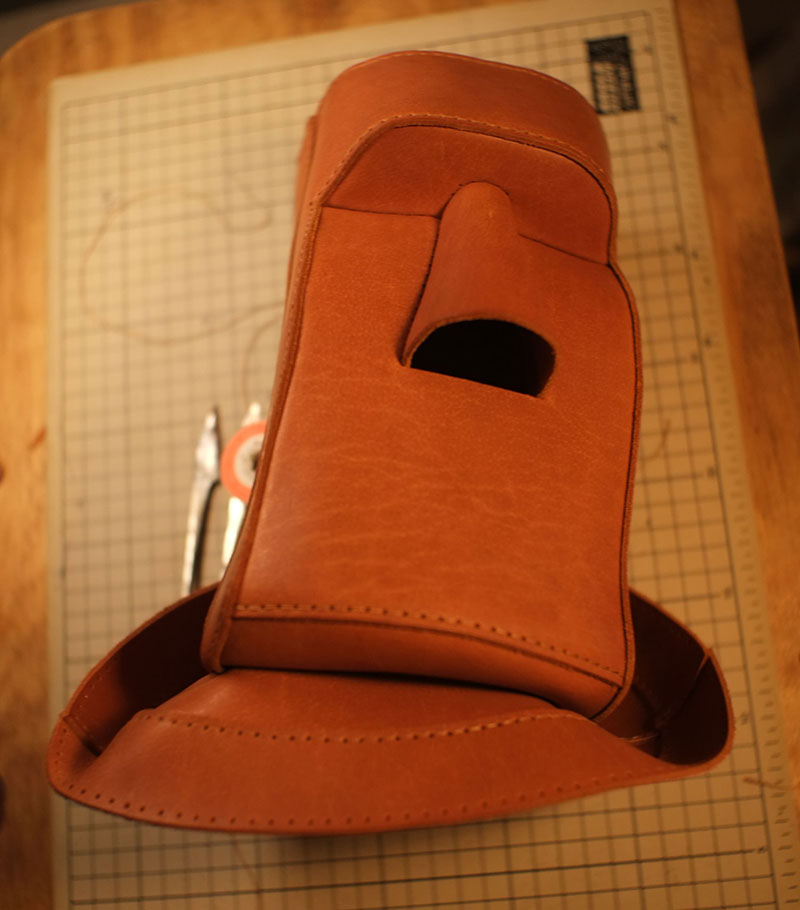 图片[29]-复活节岛耳机支架制作过程-DIY手工帖子圈子-皮具教程-皮艺果手工皮具图纸