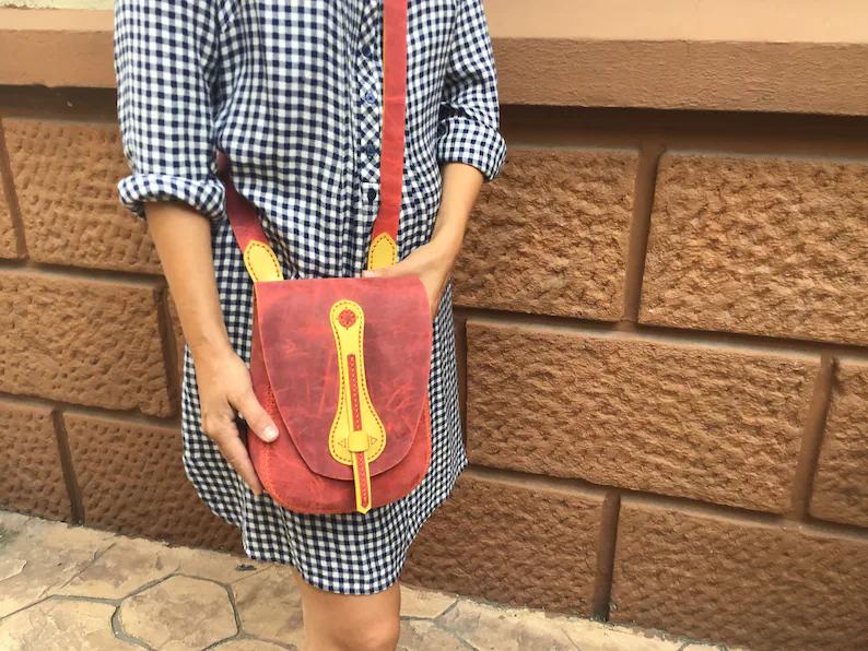 图片[2]-手工皮具图纸 挎包vp014-皮艺果手工皮具图纸