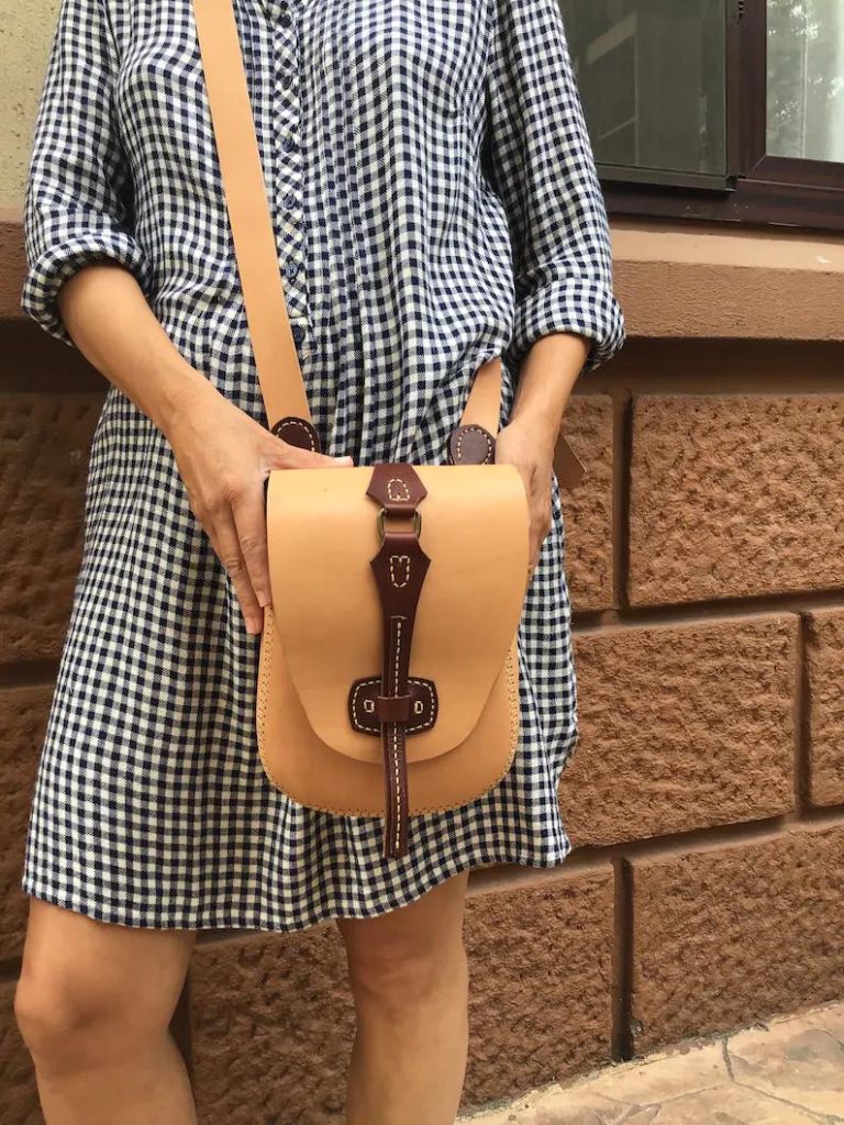 图片[3]-手工皮具图纸 挎包vp014-皮艺果手工皮具图纸