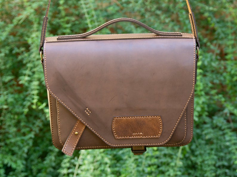 图片[3]-手工皮具图纸 公文包vp015-皮艺果手工皮具图纸