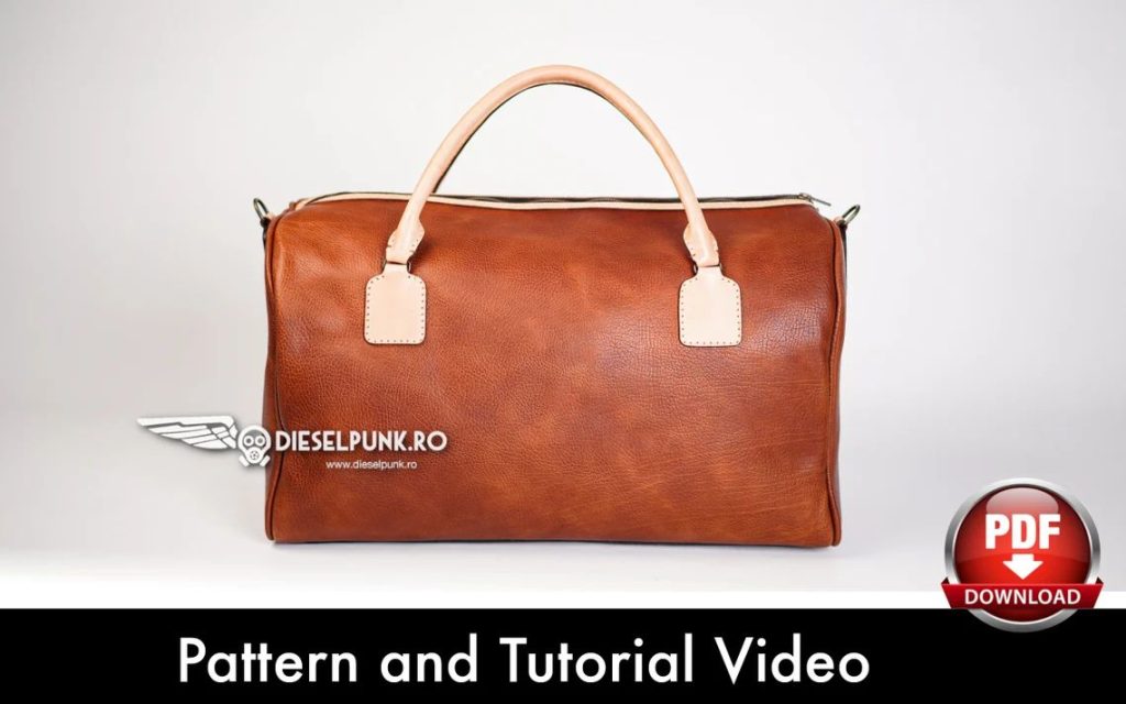 图片[3]-手工皮具图纸 旅行包di183-皮艺果手工皮具图纸