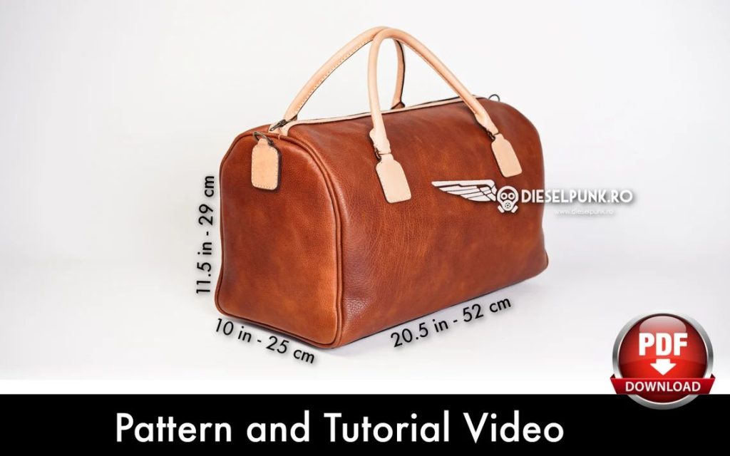 图片[2]-手工皮具图纸 旅行包di183-皮艺果手工皮具图纸