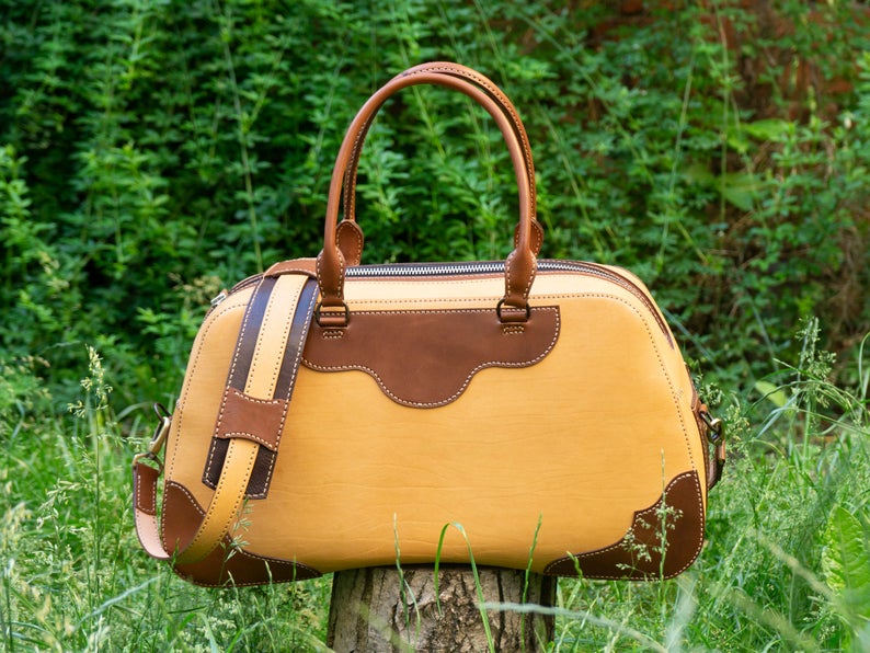 图片[3]-手工皮具图纸 旅行包vp021-皮艺果手工皮具图纸