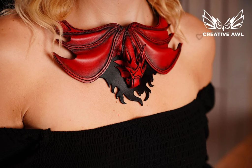 图片[3]-手工皮具图纸 皇冠项圈ca168-皮艺果手工皮具图纸