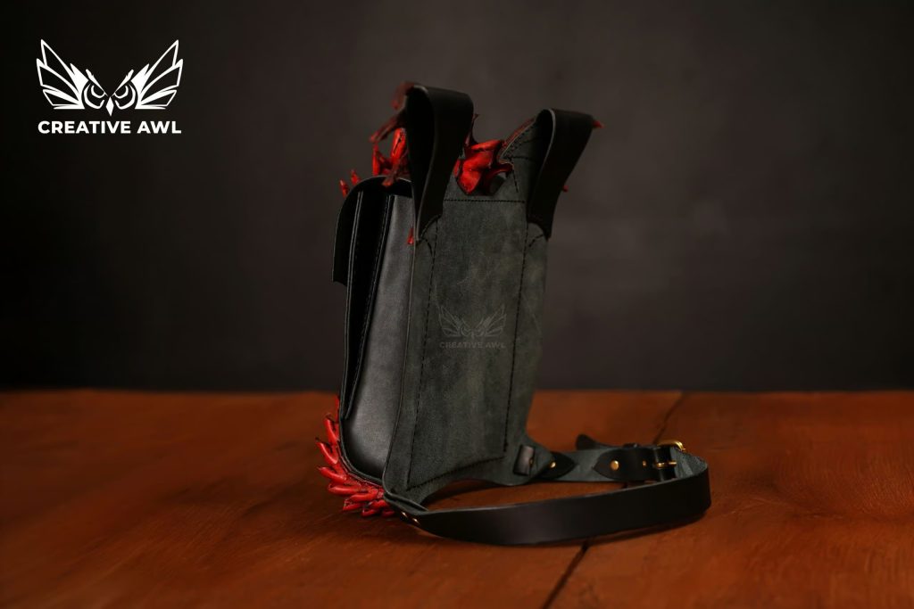 图片[2]-手工皮具图纸 缠龙挎包ca169-皮艺果手工皮具图纸