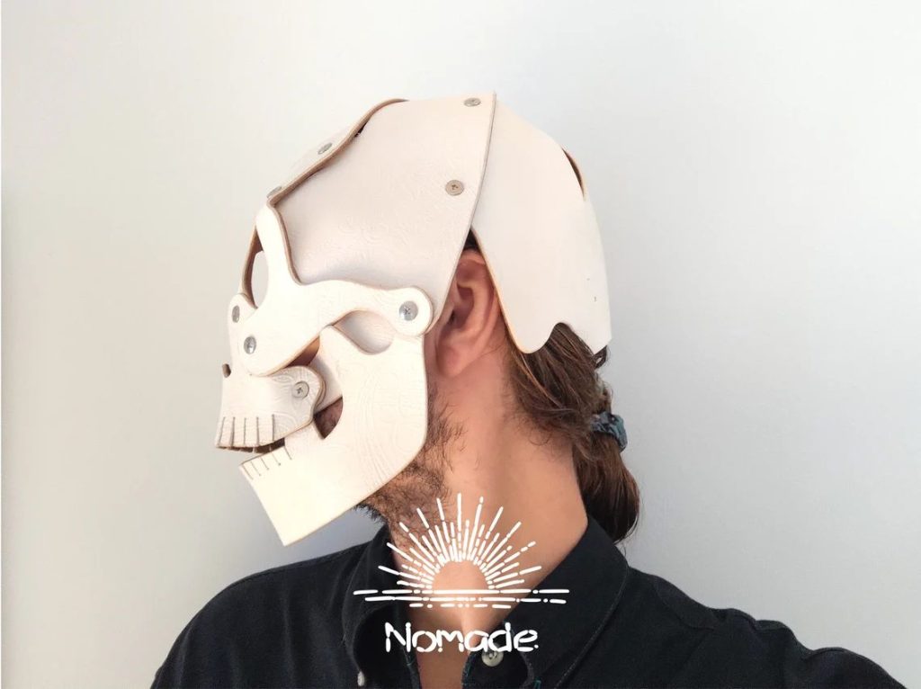 图片[2]-手工皮具图纸 头骨面具nc006-皮艺果手工皮具图纸