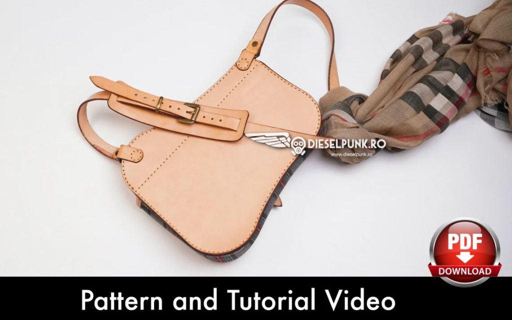 图片[3]-手工皮具图纸 胸挎包di184-皮艺果手工皮具图纸