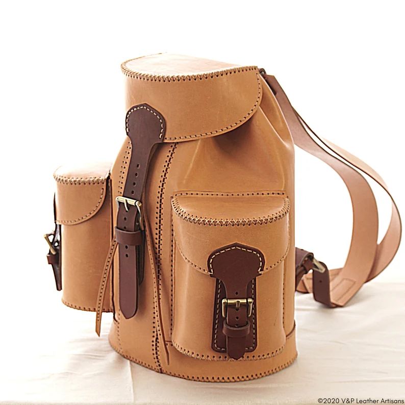 图片[3]-手工皮具图纸 背包vp059-皮艺果手工皮具图纸