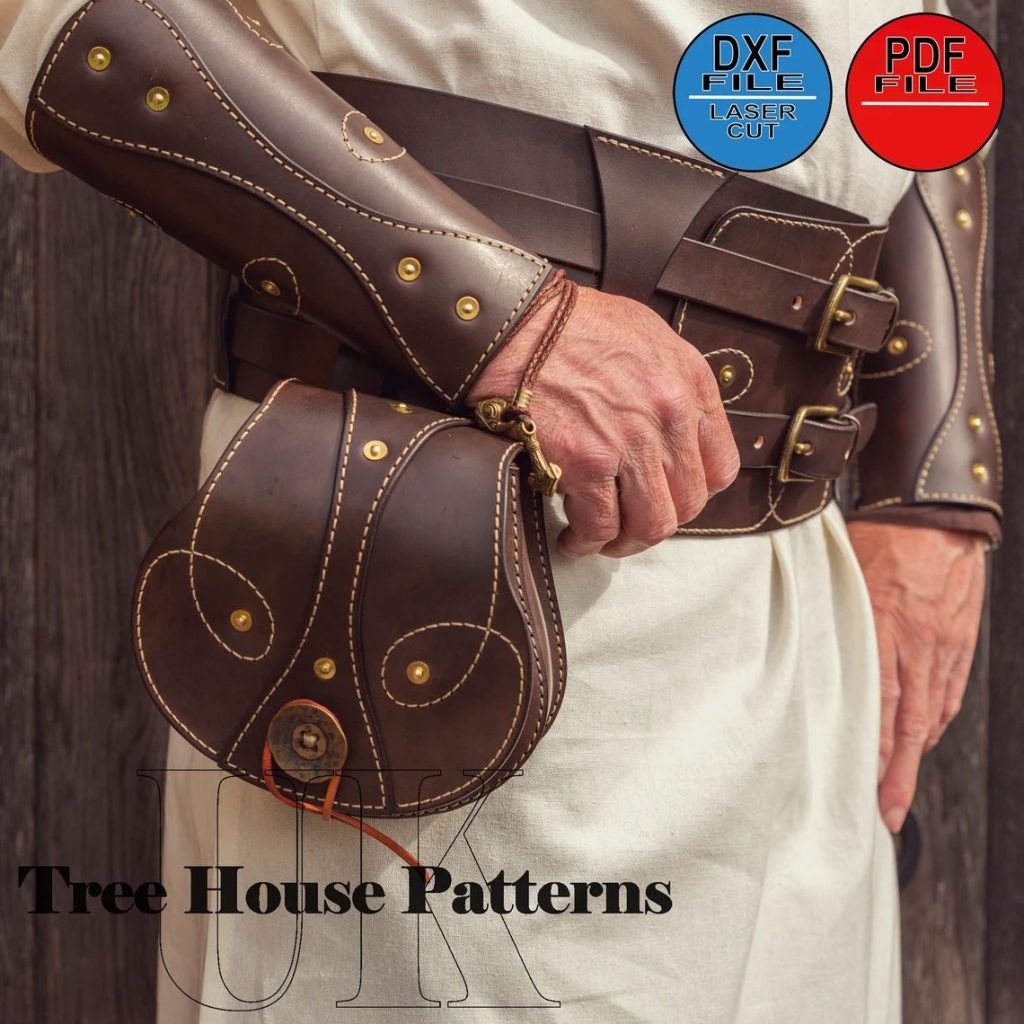 图片[1]-手工皮具图纸 腰带包tr072-皮艺果手工皮具图纸