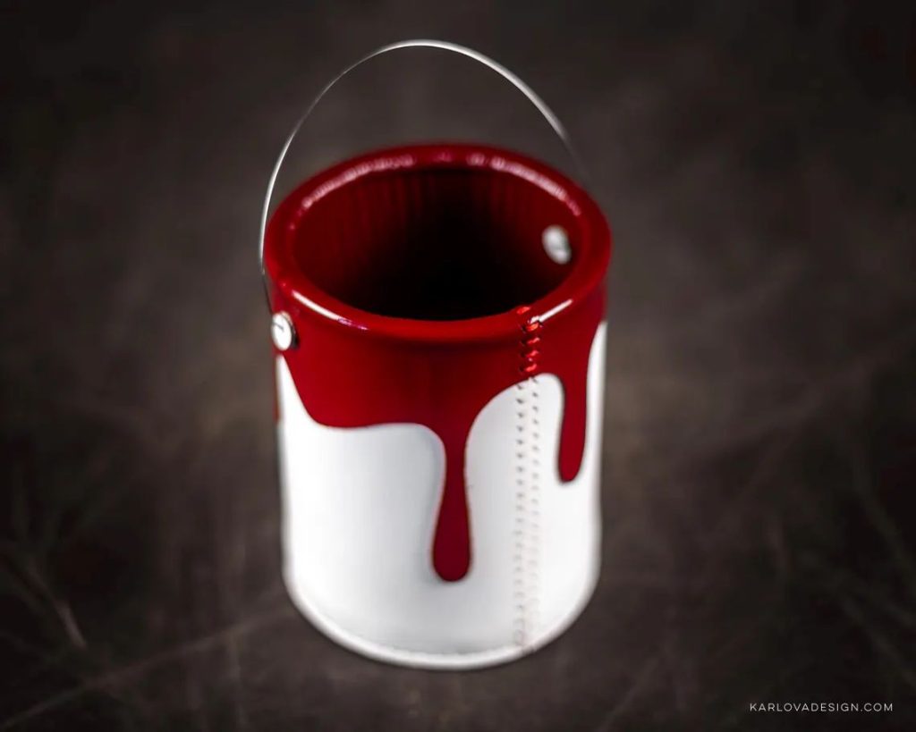 图片[2]-手工皮具图纸 油漆笔筒kd085-皮艺果手工皮具图纸