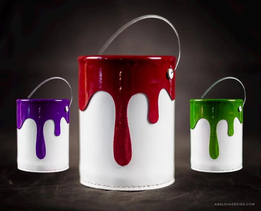 图片[3]-手工皮具图纸 油漆笔筒kd085-皮艺果手工皮具图纸