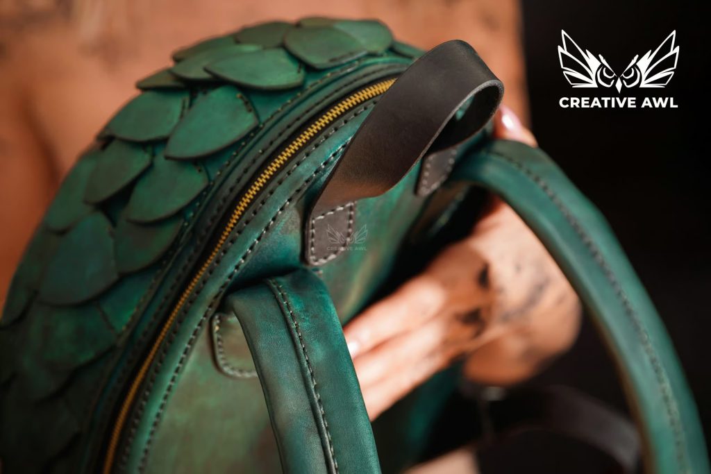 图片[3]-手工皮具图纸 龙蛋背包ca174-皮艺果手工皮具图纸