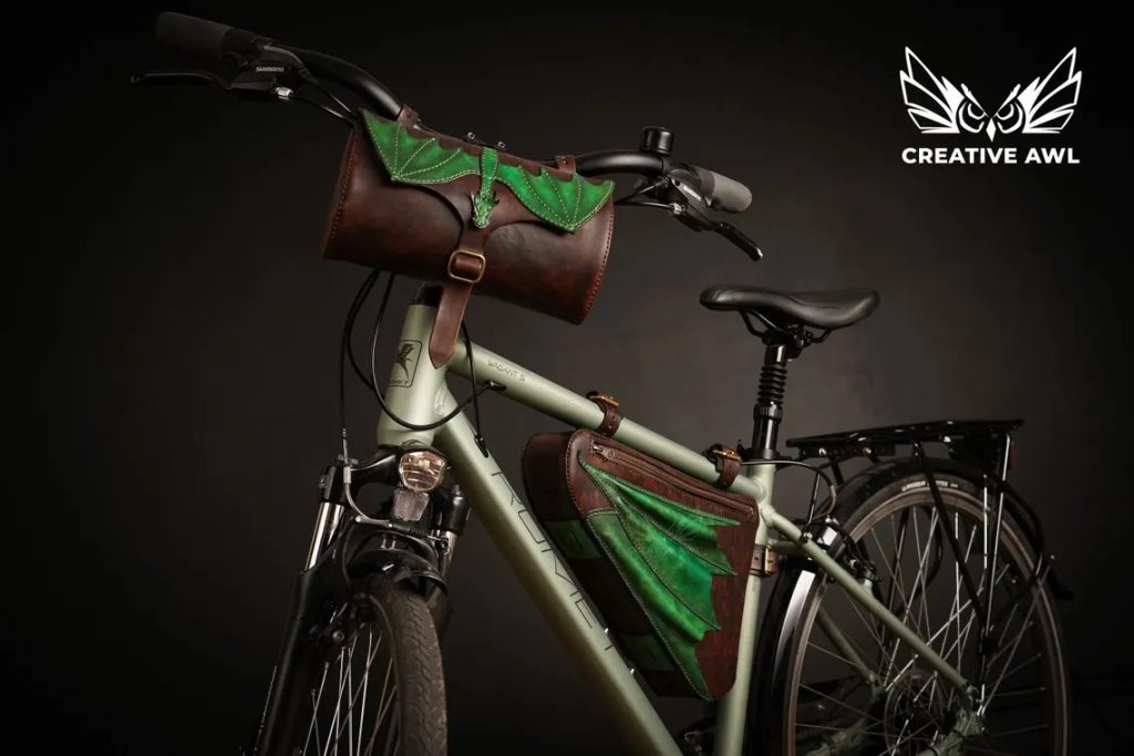 图片[1]-手工皮具图纸 自行车包ca118-皮艺果手工皮具图纸