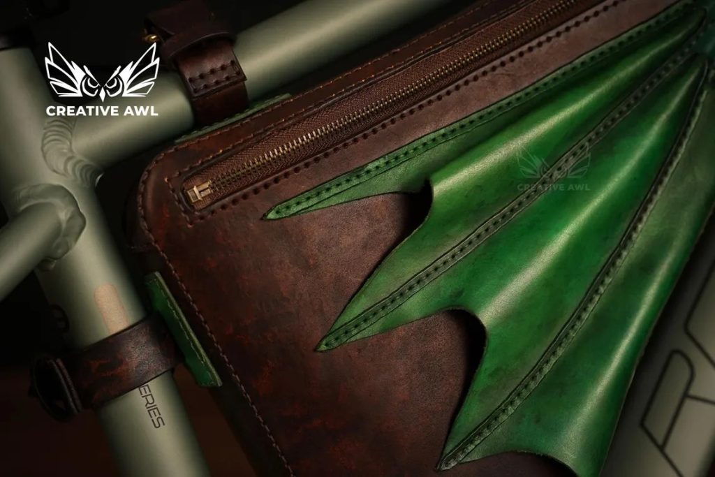 图片[3]-手工皮具图纸 自行车包ca118-皮艺果手工皮具图纸