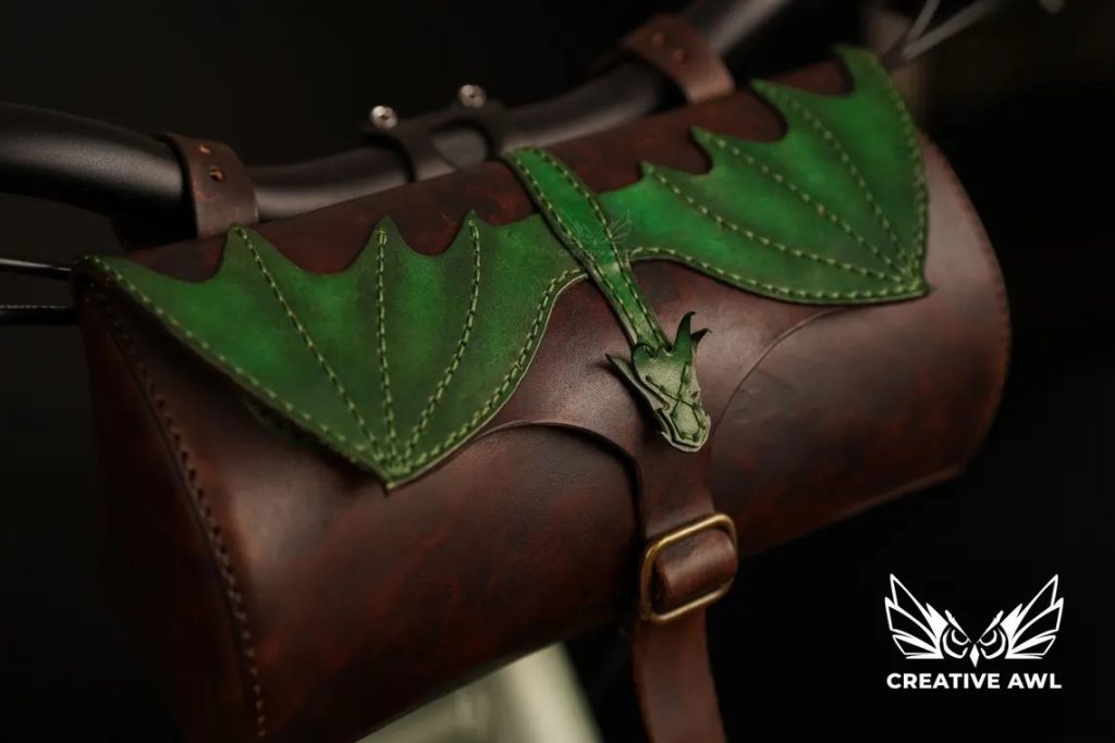 图片[2]-手工皮具图纸 自行车包ca118-皮艺果手工皮具图纸