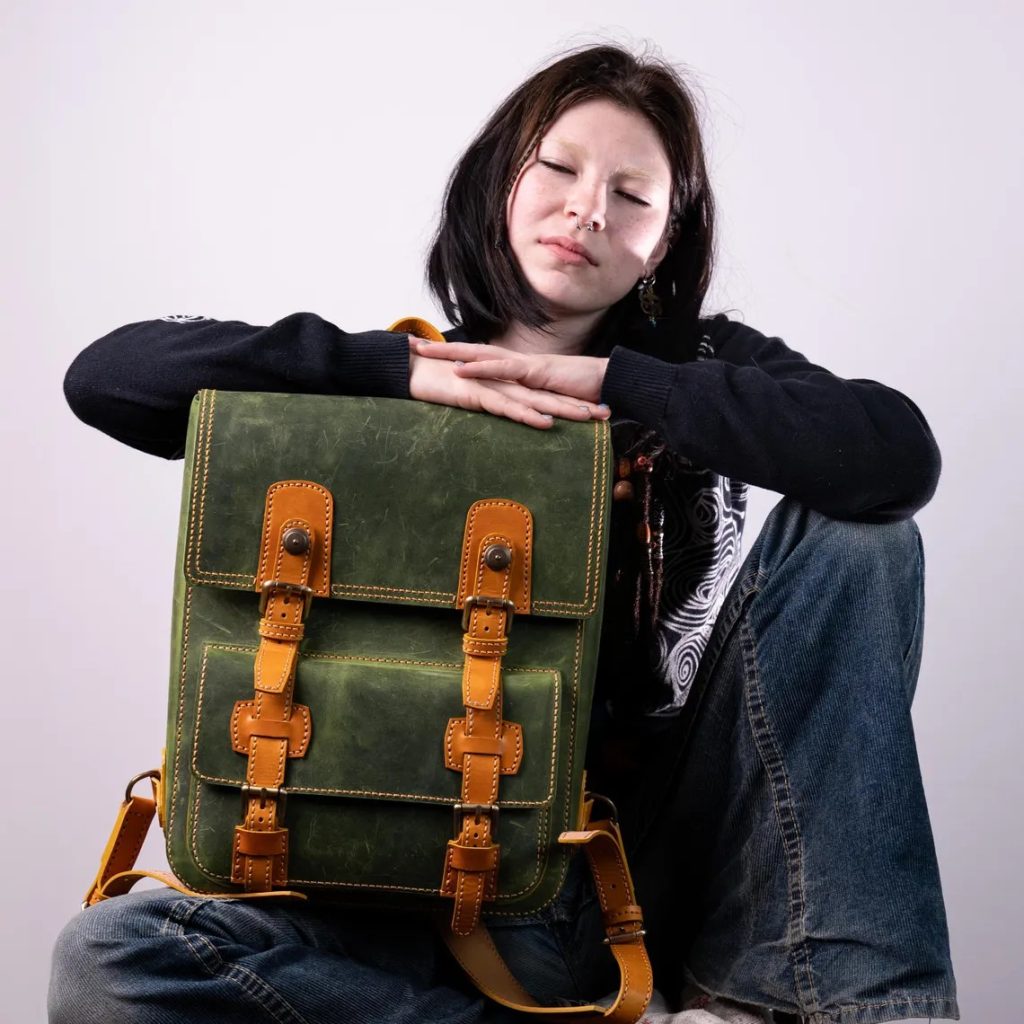 图片[1]-手工皮具图纸 背包vp189-皮艺果手工皮具图纸