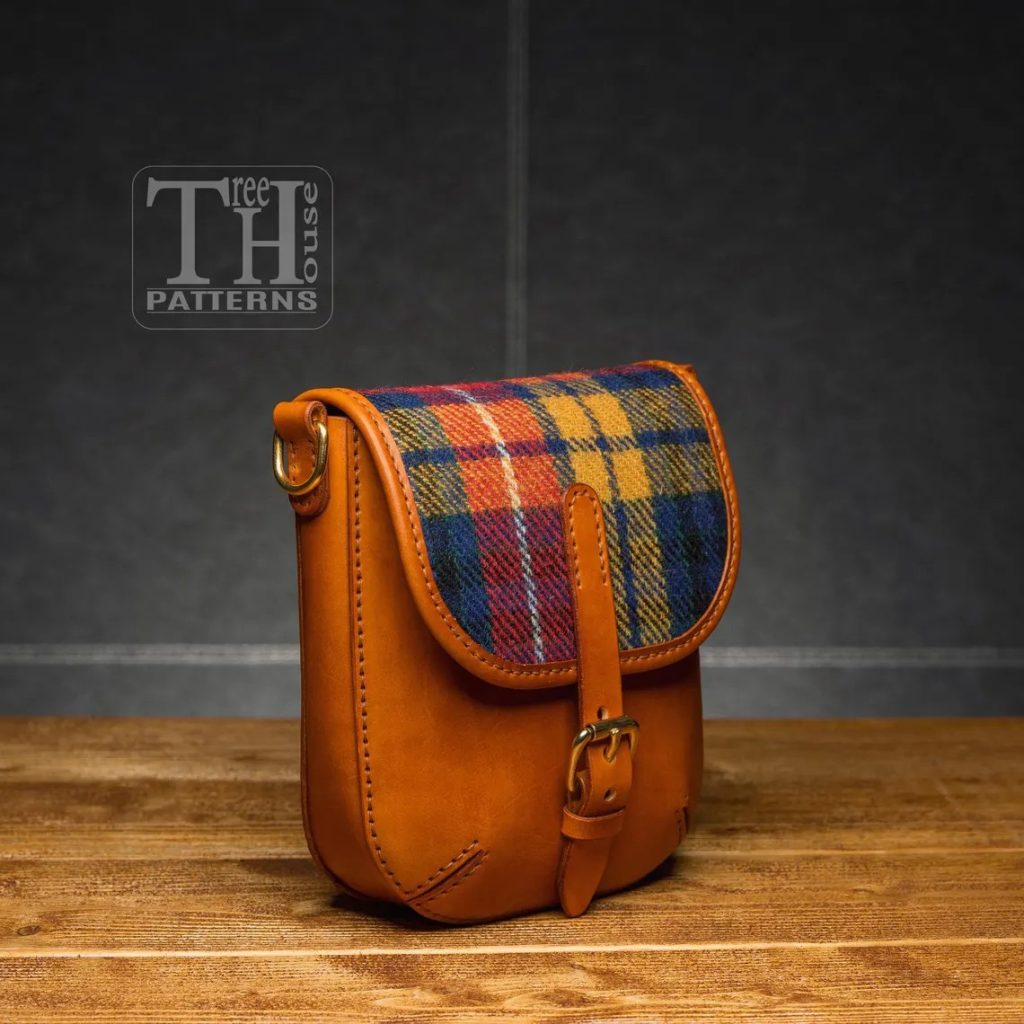 图片[2]-手工皮具图纸 打角挎包tr076-皮艺果手工皮具图纸