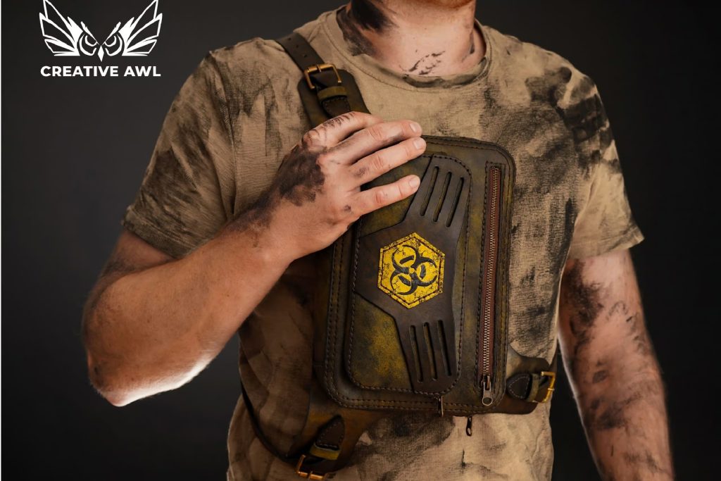 图片[3]-手工皮具图纸 胸包ca180-皮艺果手工皮具图纸