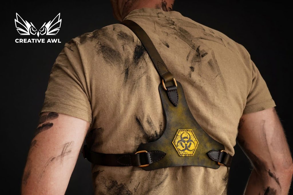 图片[2]-手工皮具图纸 胸包ca180-皮艺果手工皮具图纸