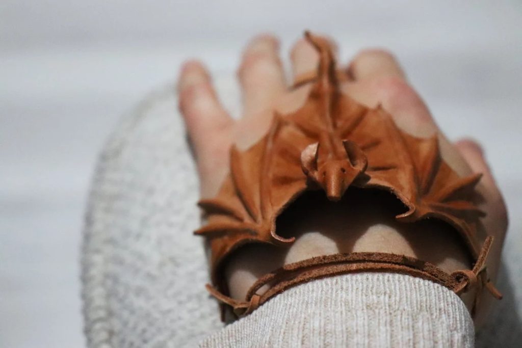 图片[3]-手工皮具图纸 蝙蝠头饰go001-皮艺果手工皮具图纸